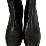 Ellen Tracy  Leather Wedge Booties EUC Photo 0