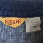 Rustler  Denim Trucker Jacket Size Large Photo 1