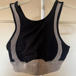 Alo Yoga  Black White Contrast Sports Bra - XS Photo 0