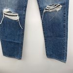 SLVRLAKE London Straight Leg Jeans in Gimme Shelter Sz 28 Distressed High Rise‎ Blue Photo 4