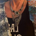Boho/fringe cascade/ tribal stone necklace Photo 1