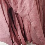 NWT A Collective Story Mauve Pink Baby Doll Mini Dress Puff Sleeves Womens Large Photo 2