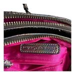 Juicy Couture Irid Pewter Metallic Sheen Double Top Zip Quilted Crossbody Bag Photo 3