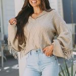 These Three Boutique Caylee Fringe Sweater Photo 3