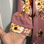 Eye Candy  Women’s Pink Multicolor Floral 3/4 Sleeve Blouse - Size Large NWT Photo 4
