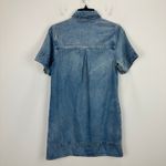 Madewell  Denim Popover Dress Robertson Wash Blue Shift Pockets Casual XS NWT Photo 12