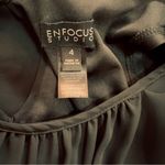 Enfocus Studio  bodycon dress size 4 black and tan stripes. Photo 7