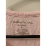 Croft & Barrow  Women’s Dog Print Long Sleeve Pajama Top Shirt 1pc Size L Pink Photo 2