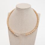 Gold Rhinestone Snake Choker Necklace Photo 6