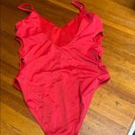 Red Women's One Piece Swimsuit Photo 1