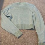 Free People Mint Green Sparkly Sweater Photo 2