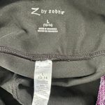 Z by Zobha black with purple accents leggings size Large Photo 4