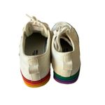 Adidas Nizza Pride Love Unites White Sneakers with Multicolor Accents Photo 2