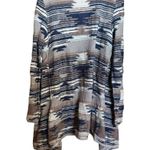 Lucky Brand  Cardigan Womens Large Multicolor Boho Print Open Drape Sweater Photo 5