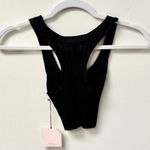 superdown NWT Sleeveless Scoop Neck Racerback Crop Tank Top Black Women's Size S Photo 1