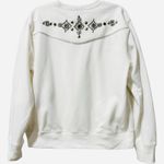 Ralph Lauren ‎ Polo Embellished Silver Studded Western Boho Sweatshirt Medium Photo 3