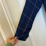 Ava & Viv Navy Blue Plaid Windowpane Button Down Shirt Casual Cozy Relaxed 1X Photo 2