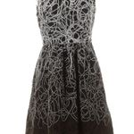 Anthropologie Maeve Fuzzy Fading Tracery Fit & Flare Dress Women’s Size 2 XS Photo 3