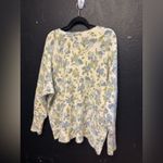 Joie  Floral Crew Neck Sweater - Blue and Green Size 2X Photo 2