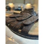 Pierre Dumas Brown Hook & Loop Sandals Women's Size 9 Photo 1