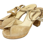 Paul Green  Tan Carlyle Suede Block Heel Sandal Ankle Strap US Size 8 Photo 0
