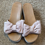 UGG  JOAN SEASHELL PINK PLATFORM WEDGE SLIDE SLIPPER Photo 0