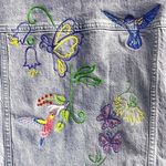 Universal Threads NWT-Universal Thread Purple Denim Jean Jacket with Defects and Home Embroidery-S Photo 4
