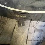 Samantha Trouser Pants Womens Juniors 3 Gray Straight Leg Flare Polyester Y2K 90 Size undefined Photo 4