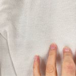 Urban Outfitters Out From Under UO White Waffle Knit Long Sleeve Cropped Sweater Womens M Baggy Photo 6