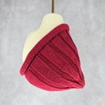 C.C Exclusives Red Crochet Knit Bucket Cap Hat Fun VTG Y2K Funky Beanie Photo 0