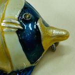 Fish Jewelry Pin Brooch Multicolor Enamel Painted Metal Rhinestone Accents Photo 7