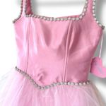 Sugar Thrillz Pretty Polished Pirouette Pink Silver Rhinestone Tulle Mini Dress Photo 2