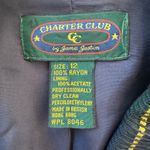 Charter Club Vintage ‘90s by Jane Justin Navy, Green, Yellow & Red Plaid Blazer Photo 4