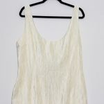 Meshki  Theia Plisse Maxi Dress in Ivory Size XL NWT Photo 8