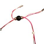 Onska Jumeoni Satin Bag Beaded String Strap Melon‎ Gray Green Korean Fashion NWT Photo 8