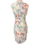 Calvin Klein Floral-Print Sleeveless Scuba Knitted Seamed Sheath Midi Dress Sz 6 Photo 5