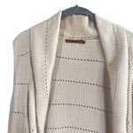 Belldini Beige Cardigan Cotton Knit Waterfall Draped Front Vest Women Sz M Size M Photo 5