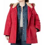 Madden Girl Women's Red Anorak Outerwear Coat Size XL Photo 0
