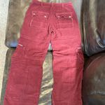 Free People TT: NWOT  Last Time Stacked Cargo Corduroy Pants Red Slouchy… Photo 1
