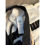 Athleta  Polynesia High Neck‎ Ladder Halter Bikini Top 778022 Black Size Medium Photo 7