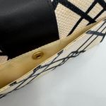 Spartina 449 Spartina wallet Seven Oaks natural linen leather geometric portal lock tan black Photo 7