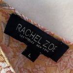 Rachel Zoe  Orange Boho Paisley Ruffled Crop Top Sz Large Photo 2