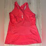 Nike  Red Fitted Sleeveless shirt Tank Top Photo 1