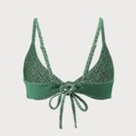 BERLOOK Reversible Geometric Textured Knot Bikini Top ONLY 66 Green Size XS Photo 5