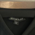 Boston Proper NWT  Size S Black Cold Shoulder Top Photo 5