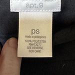 Apt. 9 Spring Trend Black Midi Chiffon Side Zip Skirt Petite Small Tiered Chiffon EUC Photo 9