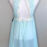 Cinema Etoile Aqua Mint Chiffon Babydoll Blue Size L Photo 1