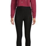 No Bo Nwt  leggings women’s‎ medium 7-9 Textured Ruched Seam black high rise Photo 0