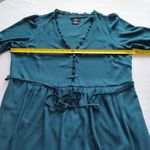 City Chic ccx Long Sleeve Green V-neck Mini Dress Size 16 Photo 7