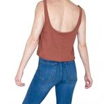 Out From Under NWT Urban Outfitters Orange Basic Cropped Oversized Tank Top Photo 2